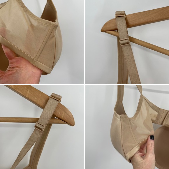 Cacique Smooth Lightly Lined Full Coverage Bra in Cafe Size 40D Nude T-Shirt Bra - Picture 16 of 16